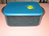 Tupperware VENT N SERVE MEDIUM Bowl 4.25 cups Blue