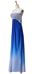 A-line Chiffon Open-Back Empire   Waistline Evening Dress/Prom Dress/Wedding Dress 
