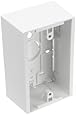 Leviton 42777-1WA Surface Mount Backbox, Single Gang, White, Box Depth Is 1.89 Inches