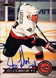 Steve Larouche, Ottawa Senators, 1995 Donruss Autographed Card