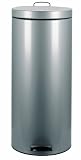 Brabantia Pedal Bin, 30litre, Plastic Bucket, Metalic Grey
