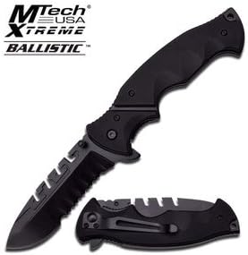 MTech Xtreme Ballistic "Extant" Black Spring Assist Knife