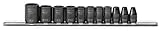 Armstrong 18-890 1/4-Inch Drive 6 Point SAE Impact Socket Set, 11-Piece [並行輸入品]