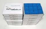 Premium Pool Table Billiard Cue Chalk 144 Pieces Light Blue