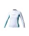 Body Glove Deluxe Womens Long Arm Lycra Rash Guard Shirt (white/white/blue, Medium)