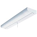 Lithonia Lighting CUC8 17 120 LP S1 M4 24-Inch 1-Light Flush Mount Fluorescent Ceiling Closet Light, White
