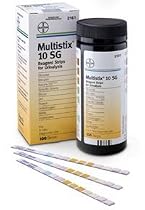 Multistix 10 SG Urine Test Strips by Siemens, 100/Box