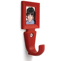 Red Frame Coat Hook - add your own photo!