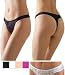 Satin Embroidered Lace Thong