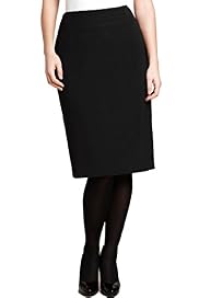 Plus Multi Seam Plain Skirt