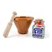 Al Jucar Saffron Jar with Ceramic Mortar & Pestle 1g