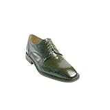 Belvedere Men's Olivo Exotic Shoes,Olive Lizard,12 M US