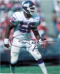 Signed Taylor, Lawrence (New York Giants) 8x10 Photo