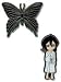 Bleach Rukia & Hell Butterfly Pin Set