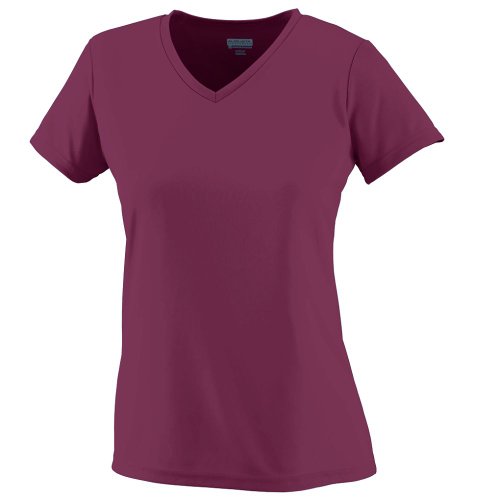 Augusta Sportswear WOMEN'S WICKING T-SHIRT 2XL Maroon