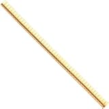 Gold Plated Omega Link Bracelet 7.25