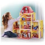 Loving Family Twin Time Dollhouse with Bathroom, Living Room & Kitchen Accessory Sets