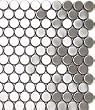 Penny Rounds Metal Mosaic Sample Penny Rounds Metal Mosaic Sample
