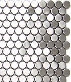 Penny Rounds Metal Mosaic Sample