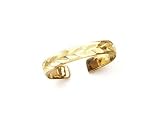 14k Diamond-Cut Toe Ring