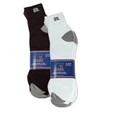 Russell Athletic Men's King Sized Cotton Quarter Length Socks, 3-Pack