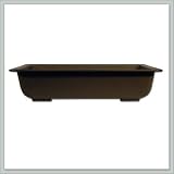 19 Inch Poly-Resin Bonsai Tree Pot | Classic Brown - joebonsai