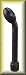 Slender Curved Purple Back, Scalp and Body Massager