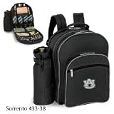 New Picnic Time Sorrento Black/Grey Auburn University Tigers Embroidered Insulated Picnic Backpack