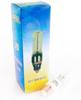JD 75W E11 Halogen Lamp T4 Clear 75 Watts Mini-Candelabra Base 130V (15/pack)