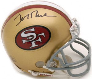 Jerry Rice Signed 49ers Mini Helmet