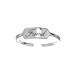 Sterling Silver Friend Name Plate Toe Ring