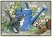 Fiddlers Elbow Gardener's Assistant Black and White Cat with Blue Watering Can Doormat