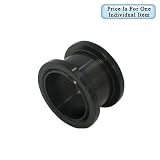 Large Gauge Anodized Titanium Ear Plug (5/8 Inch) Black