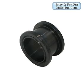 Large Gauge Anodized Titanium Ear Plug (5/8" Inch) Black