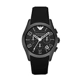 Discount Emporio Armani Black Ceramic Chronograph Ladies Watch AR1432 Ladies Chronograph Watch