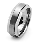 8mm Octagon Shape UFC MMA Tap Out Tungsten Carbide Ring (7)