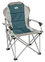 Royal Commander Chair with arms (Set of 4, Blue)