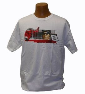 Buy Dale Earnhardt Jr White Chase Authentic Tee by GPS Race Stuff