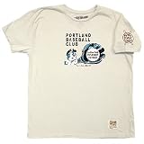 Portland Beavers Cream Double Hit Premium Fitted T-Shirt