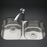 KOHLER K-3354-L-NA Undertone Large/Medium Undercounter Kitchen Sink