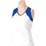 Womens Balle de Match Racer-Yip Tank-White/Royal