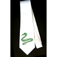 Party Decoration Necktie with green, snake, reptile, slithering, tongue