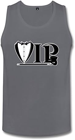 Sleeveless Tanks Tuxedo VIP Funny Deep Heather Male Workout L