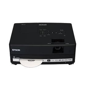 Epson EH-DM3 2000 ANSI Lumens 540p Home LCD Projector with Integrated DVD and Speakers