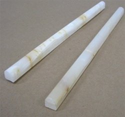 Small Sample of White Onyx Pencil Molding