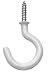 OOK 50684 7/8-Inch 30 Pieces White Vinyl Mug Hooks Tidy Tins
