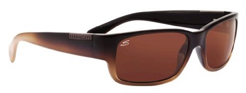 Serengeti Merano Sunglasses, Brown Fade with D Polarized Lens On Sale