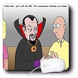 Rich Diesslins Funny General - Editorial Cartoons - Dracula Goes to Church - Mouse Pads