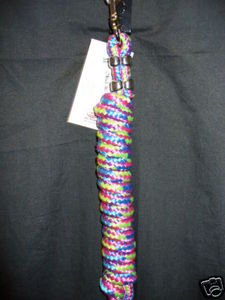 PINK TURQUOISE LIME PURPLE LEAD Rope Miniature mini