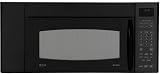 GE Profile Spacemaker Series JVM3670BF 1.8 cu. ft. Over-the-Range Microwave Oven with 1100 Cooking Watts, 10 Power Levels, CircuWave Cooking System, Sensor Cooking, Active Hidden Vent, Recessed Turntable, 300 CFM Exhaust Fan and Halogen Lighting: Black